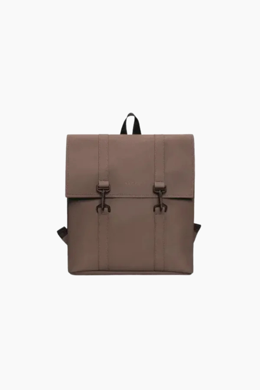mochila rains msn mini shade marron chocolate suave impermeable unisex