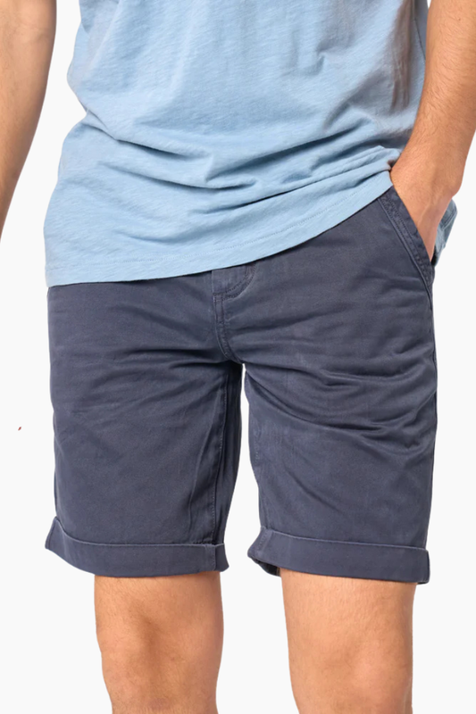 pantalon corto billybelt first horizon navy hombre algodon organico
