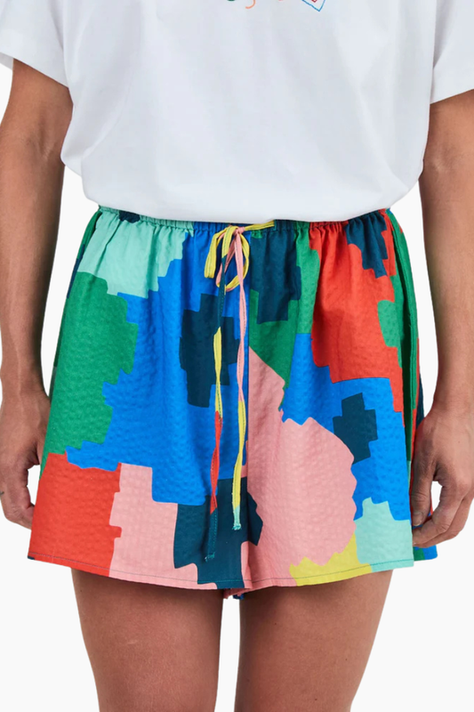pantalón corto loose multicolor de Brava Fabrics para mujer