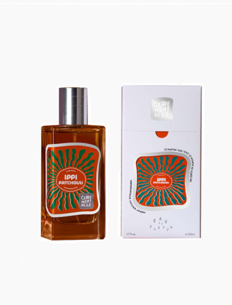 Perfume Ippi Patchouli de Carrément Belle 50 ml con notas de pachuli, vainilla, ámbar y flor de azahar unisex.