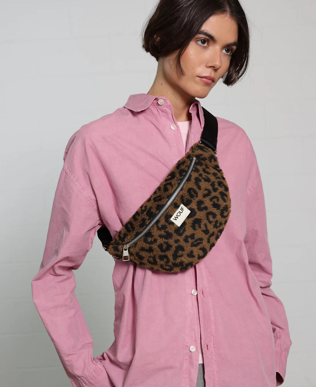 Riñonera Simona Waistbag Wouf reciclada en tejido jacquard