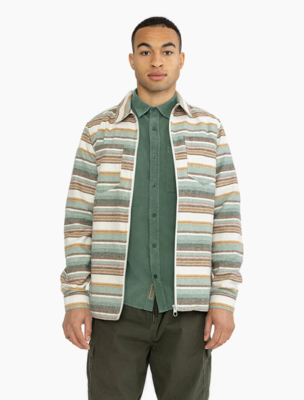 Sobrecamisa con cremallera multi - verde
