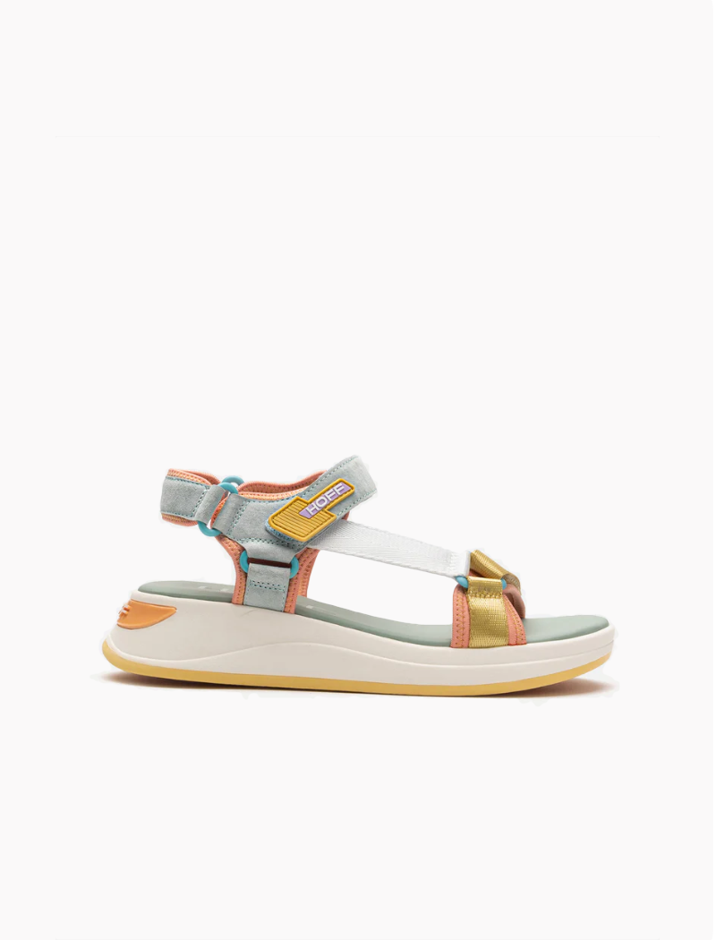 Sandalia Hoff Makaroa para mujer multicolor con tiras ajustables y plantilla Memory Foam