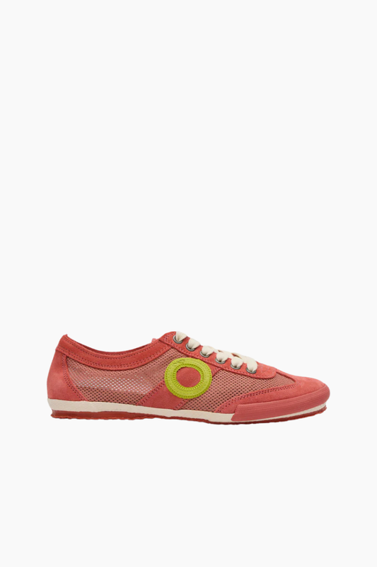 zapatillas aro joaneta net roseate rojo coral detalle lima mujer