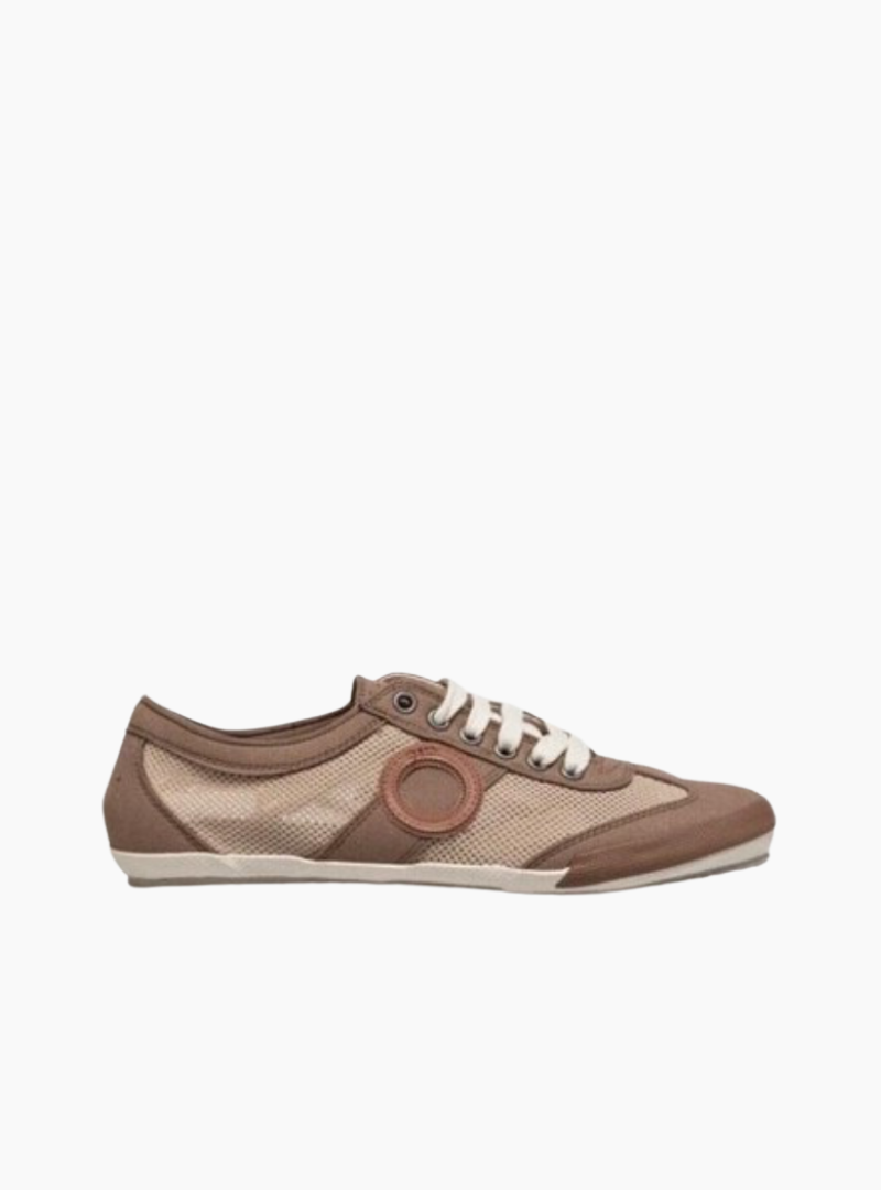 zapatillas joaneta rejilla marron oak aro barcelona