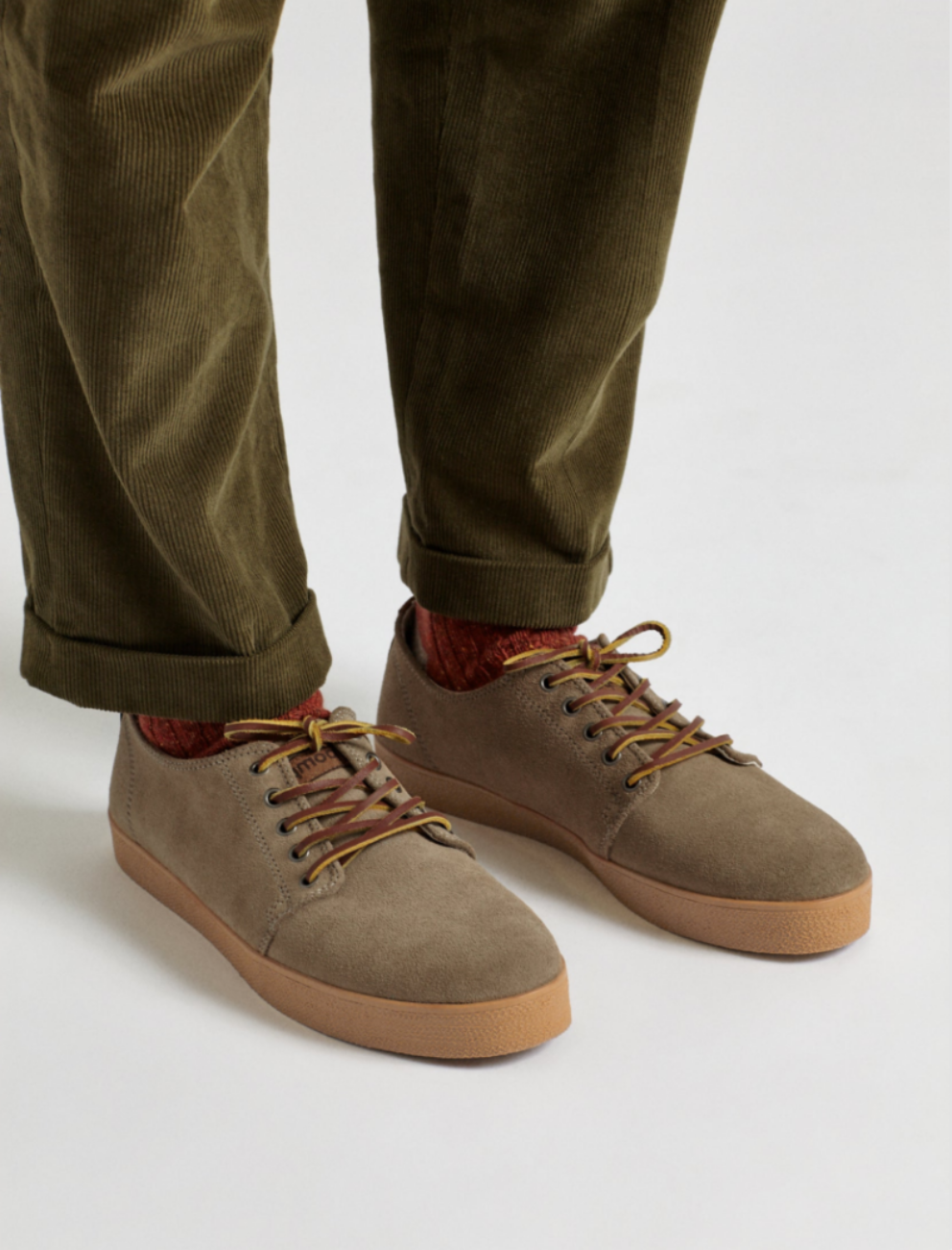 Zapatillas Higby Khaki Caramel Hydro de Pompeii Brand para hombre en serraje hidrófugo color khaki.
